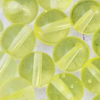 Korálek CZ Korálek mačkaný KULIČKA 10mm žlutá