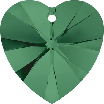 Přívěsek Swarovski Swarovski® Crystals Heart 6228 10,3/10mm Emerald