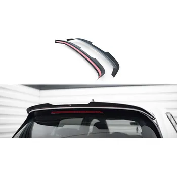 Tuning Maxton Design prodloužení spoileru ver.2 pro Volkswagen Golf R Mk7 Facelift, černý lesklý plast ABS SLEVA 5%