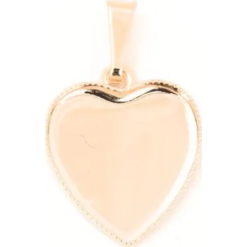 Přívěsek Crystal-ZONE Přívěsek srdce 15mm miligrán rose gold