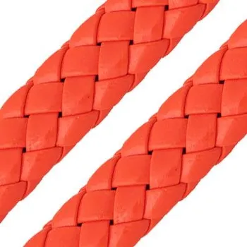 umělá květina EU Pletená umělá kůže plochá Neonově oranžová