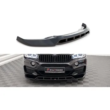 Karosérie Maxton Design spoiler pod přední nárazník ver.2 pro BMW X6 F16, plast ABS bez povrchové úpravy, M-Pack SLEVA 5%