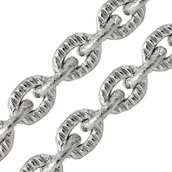 Řetízek CZ Bižuterní řetízek 5,5mm platina