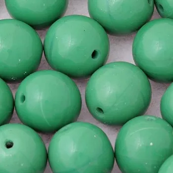 Korálek CZ Korálek mačkaný KULIČKA 10mm zelená