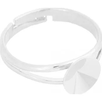 Prsten Crystal-ZONE Prsten Rivoli 6mm ag+clear