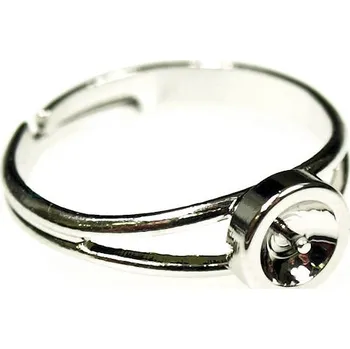 Prsten Crystal-ZONE Prsten Crystal Pearls 5818 8mm rhodium