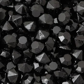 Korálek CZ Mačkaný chaton Round ss20/5g jet