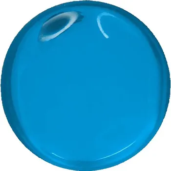 Korálek CZ Kabošon BRILLANT kruh 18mm capri blue