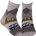 Chlapecké vzorované ponožky WOLA MOUNTAIN TRIP šedé Velikost: 24-26