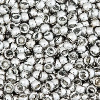 Materiál na výrobu šperku CZ Zamačkávací rokajl kulatý 2,2mm rhodium
