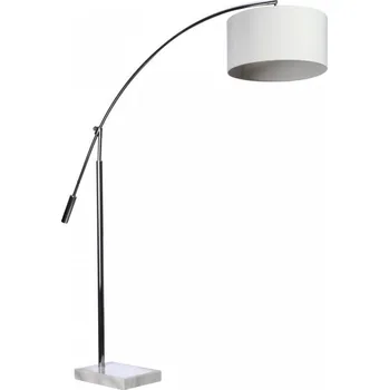 Stojací lampa AZZARDO Bianca (chrome/white) - AZZARDO AZZ AZ0005