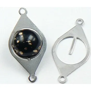 Materiál na výrobu šperku CZ Vodič s trnem platina