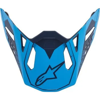 Helma na motorku ALPINESTARS kšilt pro přilby SUPERTECH S-M10 META modrý/světle modrý matný verze ECE 22.05