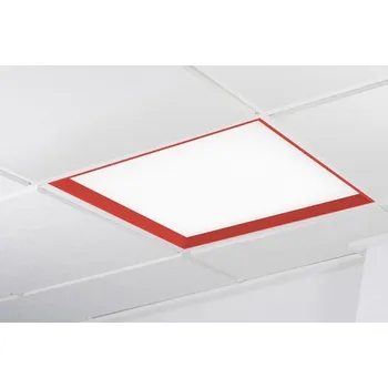 Bodové svítidlo KOHLLIGHTING WINNER LED panel červená 4000K mikroprisma DALI 37W čtverec - KOHL-Lighting KHL K50502.RE.MP.4K.DA
