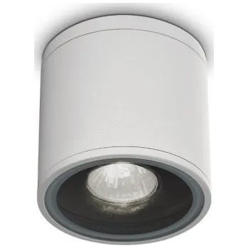Venkovní osvětlení IDEALLUX Venkovní stropní svítidlo Ideal Lux Gun PL1 bianco 122663 bílé 11cm IP44 - IDEALLUX ILUX 122663