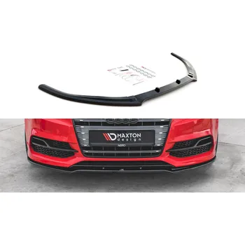 Nárazník Maxton Design spoiler pod přední nárazník ver.2 pro Audi S3 8V, plast ABS bez povrchové úpravy SLEVA 5%