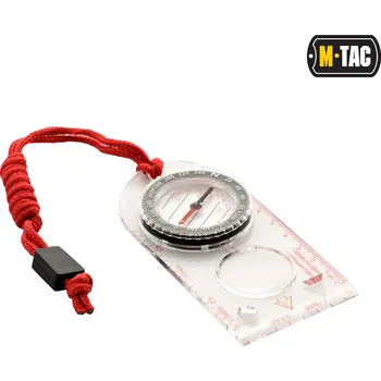 Kompas (buzola) mapový s lupou M-Tac Map Compass - průhledný