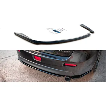 Tuning Maxton Design boční difuzory pod zadní nárazník pro Mitsubishi Lancer Mk8, plast ABS bez povrchové úpravy SLEVA 5%