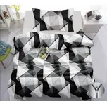 Bavlněné povlečení TRIANGLES černé Rozměr povlečení: 70 x 90 cm | 140 x 200 cm