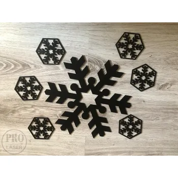 Stolní podložka Dřevěná podložka na stůl vločka 2