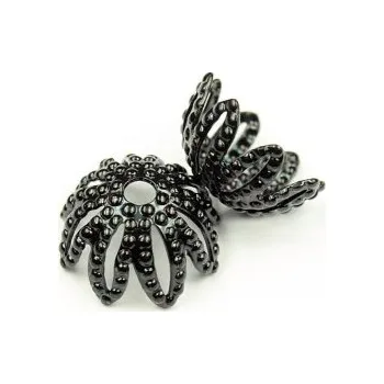 Materiál na výrobu šperku CZ Kaplík 10x6mm černá