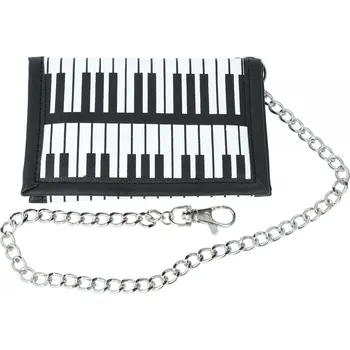 Musik Boutique Peněženka s motivem klaviatury a řetízkem