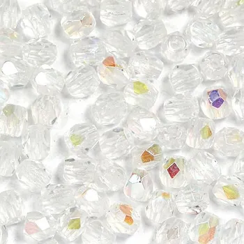 Korálek CZ Korálky broušené 3mm crystal AB (50ks)