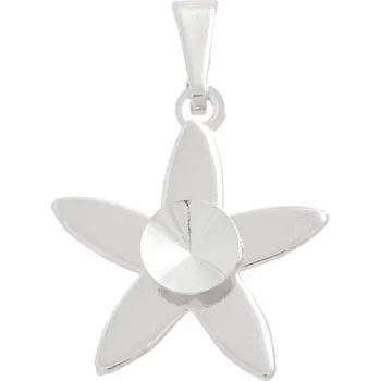 Korálek Crystal-ZONE Přívěsek STAR Rivoli 6mm rhodium