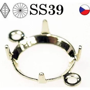 Korálek Crystal-ZONE Spojoavací komponent krapny Rivoli ss39 gold plating 24kt