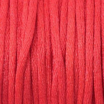 Materiál na výrobu šperku CZ Šňůrka saténová 2mm červená