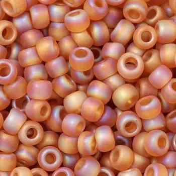 Korálek TOHO Co., Ltd. TOHO Round 8/0 Rainbow Frosted Dark Topaz