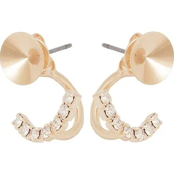 Náušnice Crystal-ZONE Náušnice DOUBLE rivoli 6mm/strass rose gold