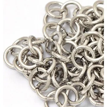 Materiál na výrobu šperku Crystal-ZONE Spojovací kroužek 10mm/8ks Platina 99,9