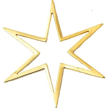 Materiál na výrobu šperku CZ Filigrán Hvězda 39mm Zlato