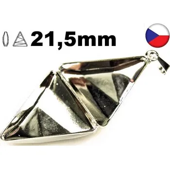Přívěsek Crystal-ZONE Přívěsek Delta 2x21,5mm rhodium