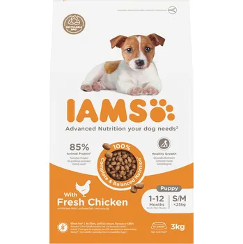 Krmivo pro psa 3kg IAMS Advanced Nutrition Puppy Small / Medium Breed kuřecí