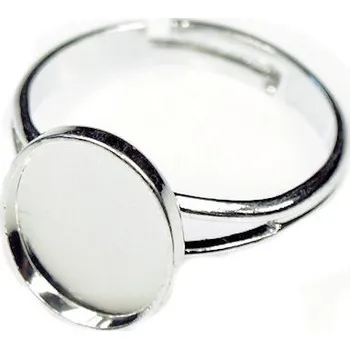 Prsten Crystal-ZONE Prsten Oválek 12/10mm platina