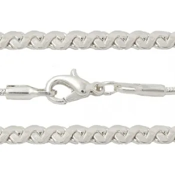 Řetízek Crystal-ZONE Řetízek se záponkou 2mm rhodium