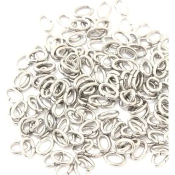 Materiál na výrobu šperku EU Spojovací oválek 6/4/1mm chirurgická ocel (20ks)