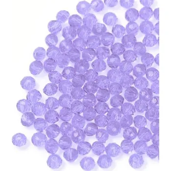 Dětské navlékací korálky EU Broušené korálky slavík 3/2mm light amethyst (4g)