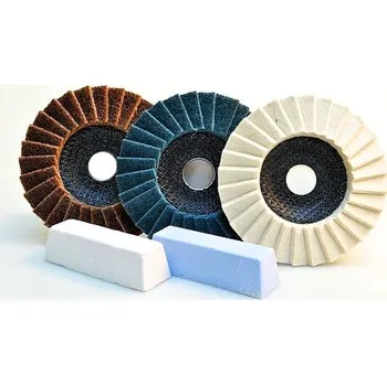 OSBORN - DRONCO Leštící sada na nerez pro úhlovou brusku 125 mm