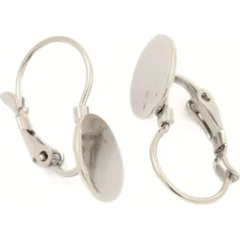 Náušnice Crystal-ZONE Náušnice ploška 10mm chirurgická ocel