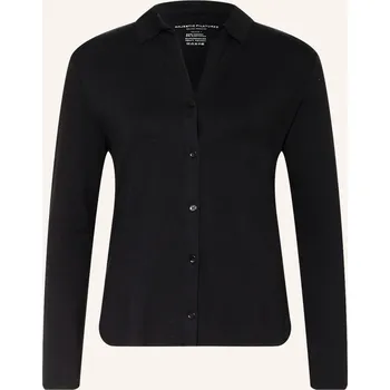 Dámská košile Majestic Filatures Dámská Košilová Halenka Z Žerzeje, černá, 42