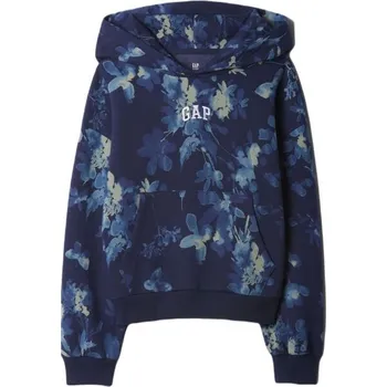 Dámská mikina Dívčí mikina GAP FA24 LOGO XS Tmavě modrá, Modrá