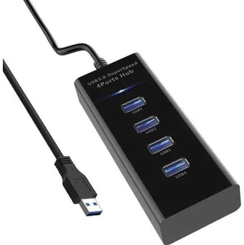 USB hub USB HUB 3.0 SuperSpeed 4 portový