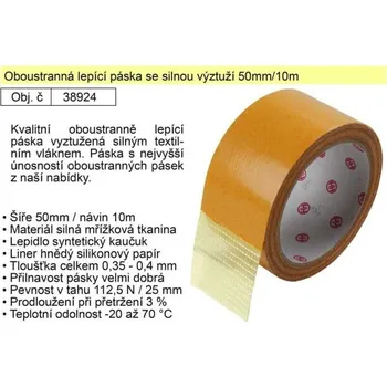 Izolační páska Lepící páska oboustranná se silnou výztuží 50mmx10m