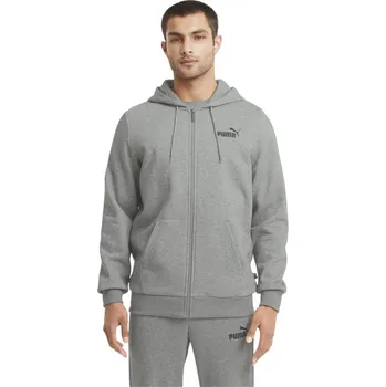 Pánská mikina PUMA PÁNSKÁ ZATEPLENÁ MIKINA ESS SMALL LOGO FZ HOODIE GREY 586702 03 Velikost: XL