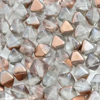 Korálek CZ Korálek mačkaný LUCERNA 6mm crystal COP