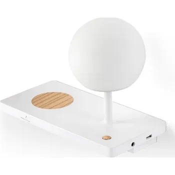 Nástěnné svítidlo FARO NIKO GLASS levá nástěnná lampa, bílá - FARO FARO 01014A