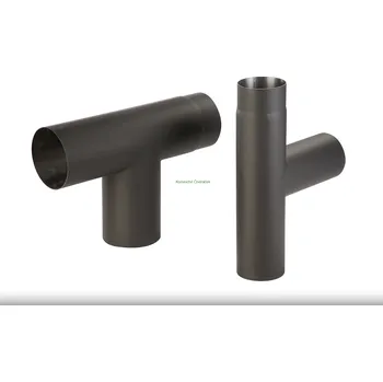 Kouřovod T-kus 130mm 1,5mm ocelový